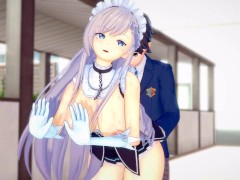 【エロゲーコイカツ！】アズールレーン ベルファスト3DCG巨乳アニメ動画[Hentai Game Koikatsu! Azur Lane Belfast (Anime 3DCG Video)]