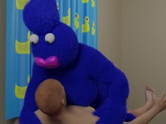 Nookie Monster Rides a Blowup Doll and Squirts 3D
