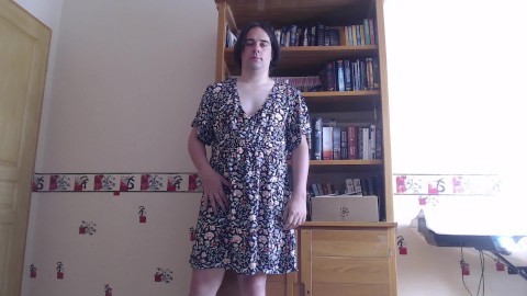 Trying out crossdressing