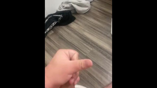 Cumming all over the hotel bathroom