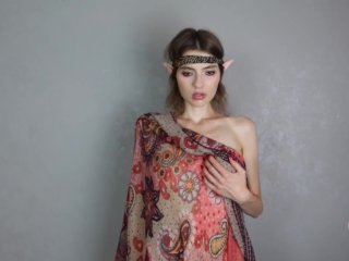 JoPlum little elf blowjob with dildo and teasing