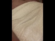 Preview 5 of Peeing in My Towel in the Sauna - Public Urination Twink Pee Fetish Piss