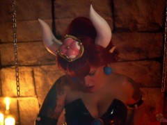 ASMR Roleplay - Bowsette gives Mario a Blowjob in her Dungeon