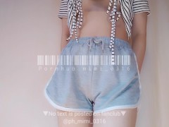 ショートパンツにおしっこ漏らしながら絶頂。前編 - Screenshot 4 of 16 - Skinny