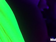 Preview 6 of Petite, spinner, black light,  oral and doggy style fucking
