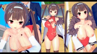 [Hentai Spel Koikatsu! ]Heb seks met Grote tieten Azur Lane Ping Hai.3DCG Erotische Anime-video.