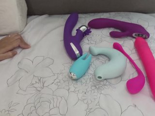 Lonely Asian teen tries her new toys