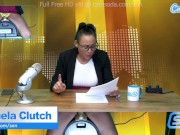 Preview 2 of Hot Latina news anchor masturbation on air
