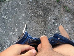 CUTE 18 TEEN BOY JERKING OFF HIS PEEING COCK / PEEING ORGASM