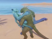 Preview 4 of Wild Life / Scalie Porn on the Beach
