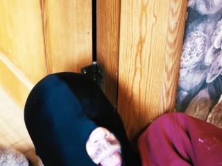 Wife fucks on marriage bed, cuckold cries outside the_door - TrueHomeBabe