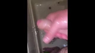 Quick cum in the shower