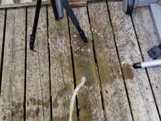 Pissing with my neighbors wife pee video