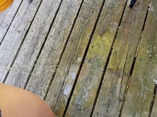 Pissing with my Neighbors Wife Pee Video