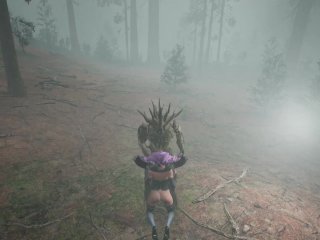 Witch Gets Wood in the Forest