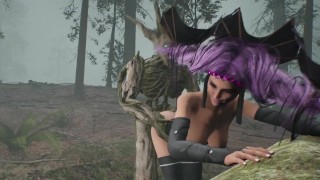 Witch Gets Wood in the Forest