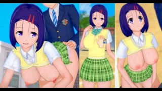[Хентай-игра Коикацу! ] Займитесь сексом с Большие сиськи To Love Ru Haruna Sairenji .3DCG Эротическ