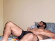 Preview 3 of Straight Guy Playing With His Cock After Leg Work out