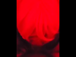 red room, vertical video, sloppy head, ebony