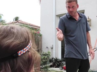 Fun Sized Teens Kimmy Granger And Friends EnjoySome Wet Entertainment_Outdoors With Lucky Studs