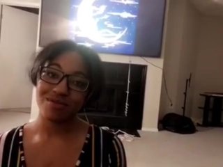 She should be getting ready for school but end up sucking my cock for class