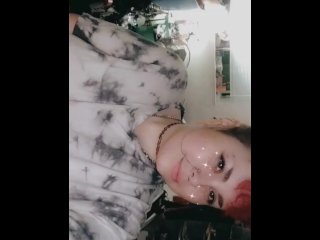 Panty shot tease