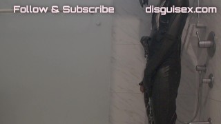 Shower in Black Bodysuit | DisguisexX