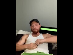 Horny Ginger Jerks Off & Cums