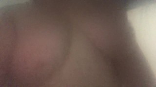 Teen Bouncing Her Big Juicy Wet Tits in the Shower 