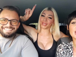 Jennyfer Stone in the Car with Ladymuffin and Tommy a Canaglia