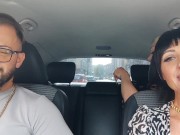 Preview 4 of Jennyfer Stone in the car with Ladymuffin and Tommy A Canaglia 3rd part
