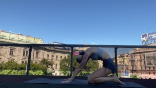 Yoga sexy entrenamiento