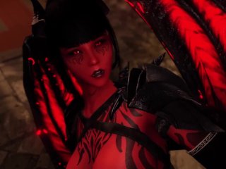 video game, uncensored hentai, babe, demon girl