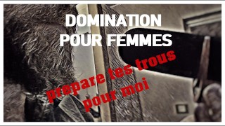 [audio-FR] JOI, prepare your holes - French domination for women