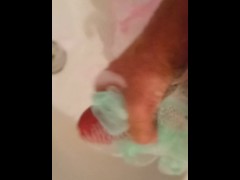 pink penis Masturbate in the bathroom  cock big man