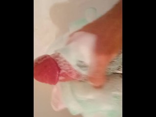 Pink Penis Masturbate in the Bathroom Cock Big Man