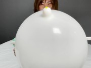 Preview 4 of Japanese girls masturbate with puffy balloons that look like masturbation holes