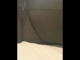 yoga pants, clit rubbing orgasm, masturbation, vertical video