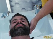 Preview 1 of MENATPLAY Bearded Hunk Dani Robles Ass Bred By Logna Moore