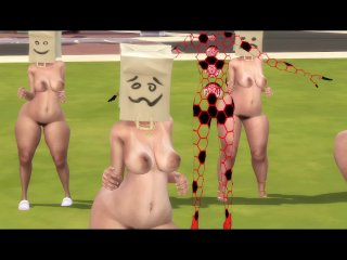 uncensored hentai, blkfamlovin, big boobs, butt
