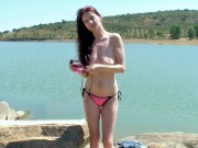 Preview 5 of Public Outdoor Naked at the Lake