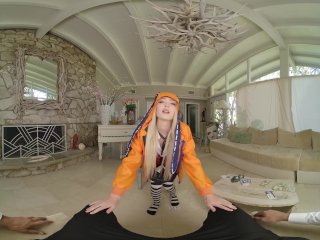 Petite Blonde Lilly Bell As KAKEGURUI's RUNA Is Angry And Horny VR Porn