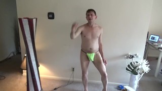 Maolo does a XXX Runway Strip to Naked in His Living Room!