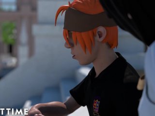 ADULT TIME - Hentai Babe Talks Her Study Buddy Through An Intimate Pussy Creampie