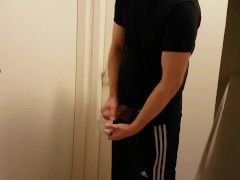 Cuckold invited bi buddy to pound blindfolded wife hard painal while jerk off and drink cum