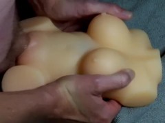 Wish dot com, mini silicone sex doll with cum shot
