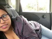 Preview 2 of The BEST ORAL CREAMPIE of your life inside the car! 4k