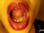 Preview 1 of Delicious tongue, dense spit and gagging