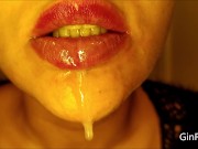 Preview 5 of Delicious tongue, dense spit and gagging