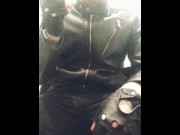 Leather Alpha smoker, smokes and spits, Domination